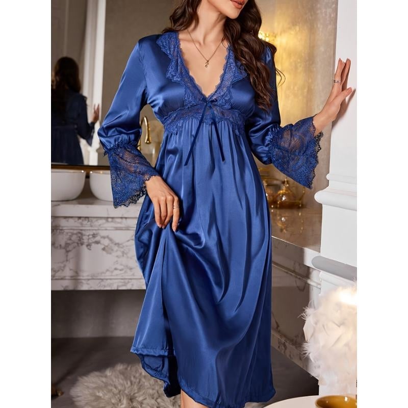 Cămașă de noapte – Stil lux, principal: bumbac; nume material: Half-side Fleece; lansare primăvară 2025; conținut material principal sub 30%; cod SKU zk1731430814706209245