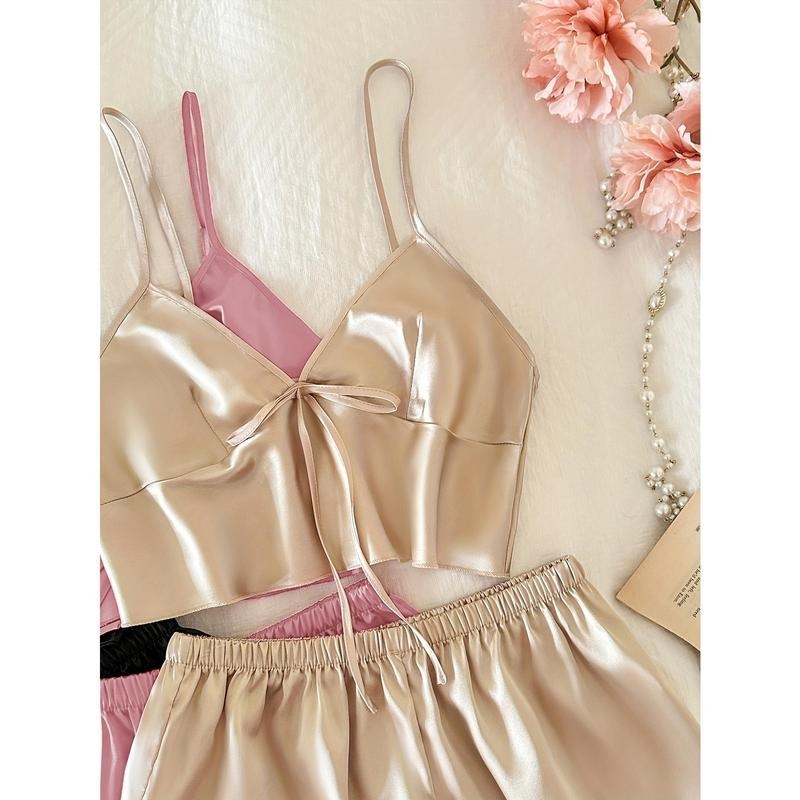 Sieviešu pidžamas komplekts – seksīgs V kakla izgriezums, vācu fleece, pusfleece, pavasaris 2025