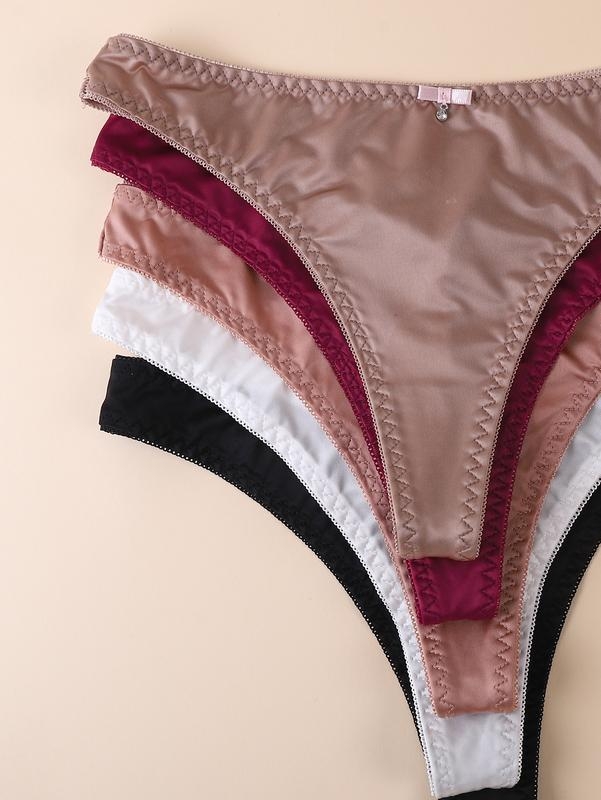 Tanga feminin talie coborâtă — bumbac, talie înaltă, căptușeală din bumbac, primăvară, lansare: vară 2025