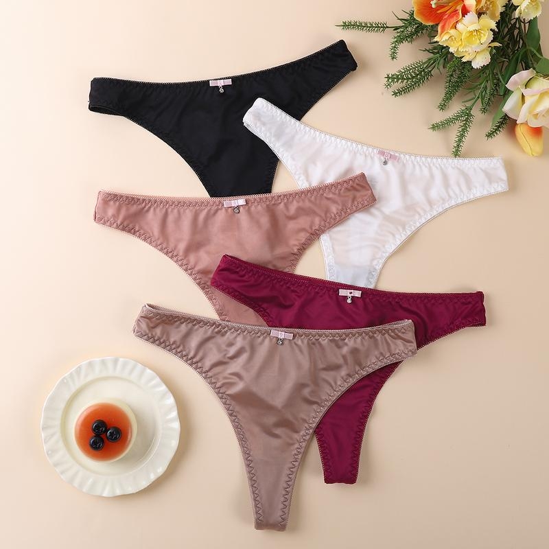 Tanga feminin talie coborâtă — bumbac, talie înaltă, căptușeală din bumbac, primăvară, lansare: vară 2025