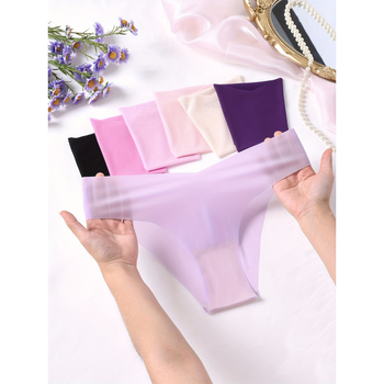 Chiloți damă fără cusături, uscare rapidă, talie joasă, 100% poliester, căptușeală din bambus