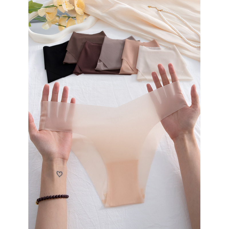 Chiloți damă fără cusături, uscare rapidă, talie joasă, 100% poliester, căptușeală din bambus