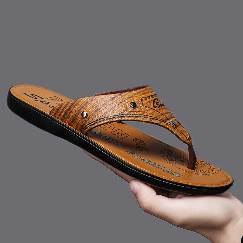 Sandale Slip-On pentru bărbați, vârf deschis, PVC partea superioară și talpa, stil casual