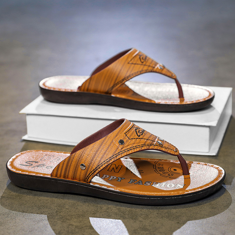 Sandale Slip-On pentru bărbați, vârf deschis, PVC partea superioară și talpa, stil casual