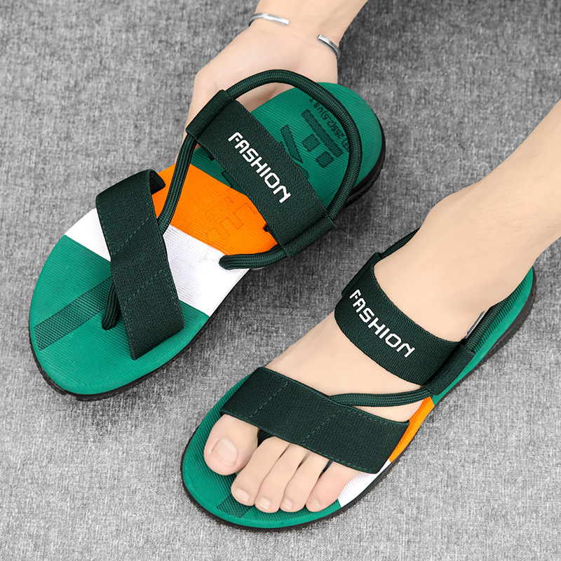 Șlapi bărbați cu partea superioară din plasă, talpă MD — stil lejer, vară 2025