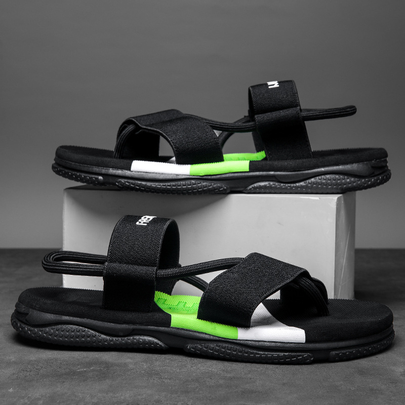 Șlapi bărbați cu partea superioară din plasă, talpă MD — stil lejer, vară 2025