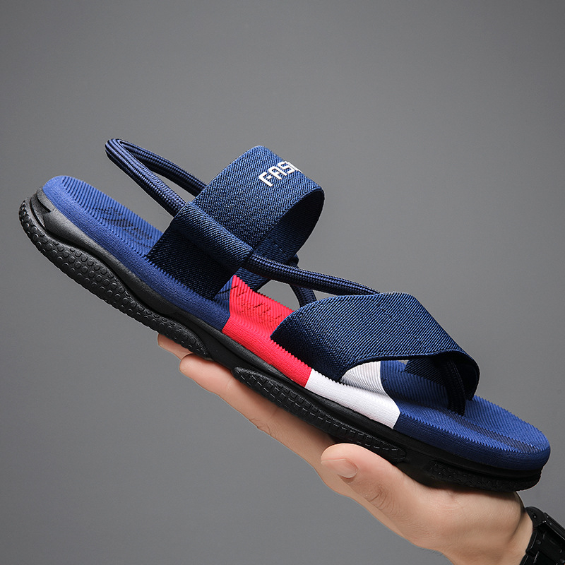 Șlapi bărbați cu partea superioară din plasă, talpă MD — stil lejer, vară 2025