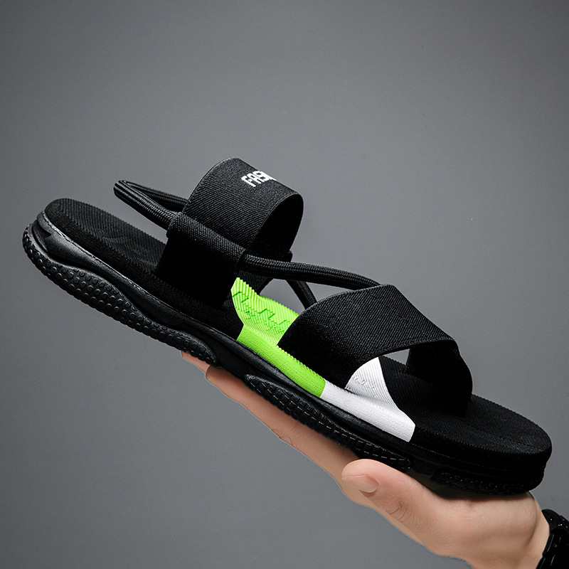 Șlapi bărbați cu partea superioară din plasă, talpă MD — stil lejer, vară 2025