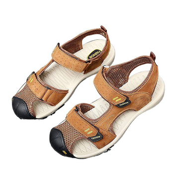 Kasdieniai sandalai, kvadratinis nosis, Slip-On, viršus iš Top Grain odos, padas: guma