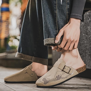 Toe Cap αθλητικά με άνω μέρος Xishi Velvet, σόλα πλεγτή από κάνναβη, πάχος σόλας 0-3 cm