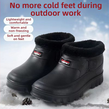 Παντόφλες οικιακής χρήσης με επένδυση φλίς, EVA επάνω μέρος και σόλα EVA, χειμωνιάτικες, unisex