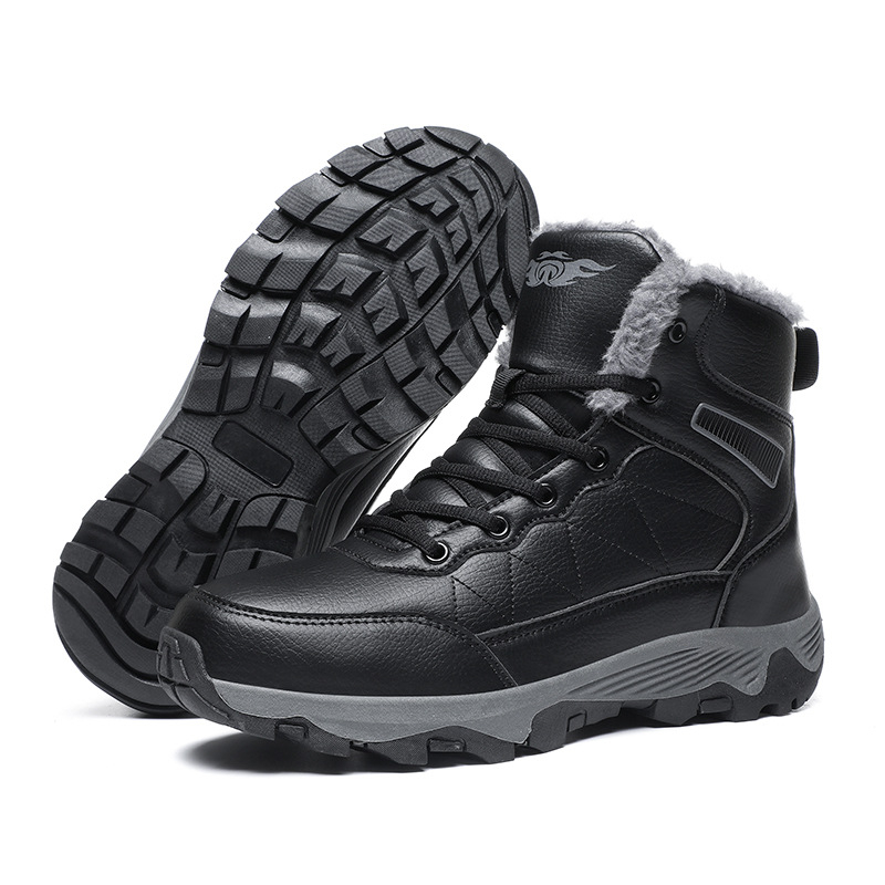 Ghete de drumeție cu partea superioară PU, talpă din cauciuc natural, talpă intermediară din cauciuc, înaltă, șireturi frontale (PU partea superioară; talpă din cauciuc natural; talpă intermediară din cauciuc; înaltă; șireturi frontale)