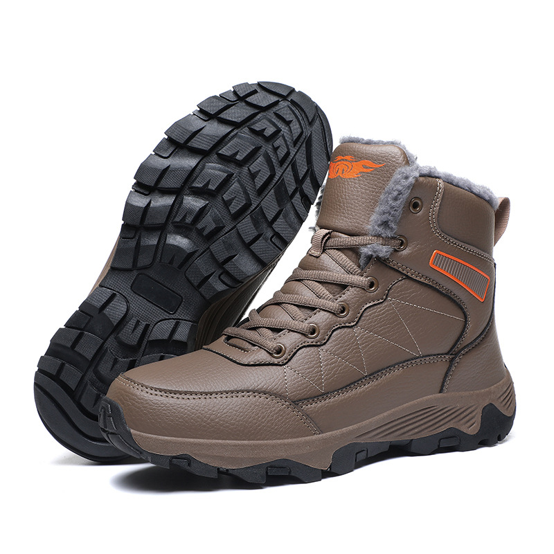 Ghete de drumeție cu partea superioară PU, talpă din cauciuc natural, talpă intermediară din cauciuc, înaltă, șireturi frontale (PU partea superioară; talpă din cauciuc natural; talpă intermediară din cauciuc; înaltă; șireturi frontale)