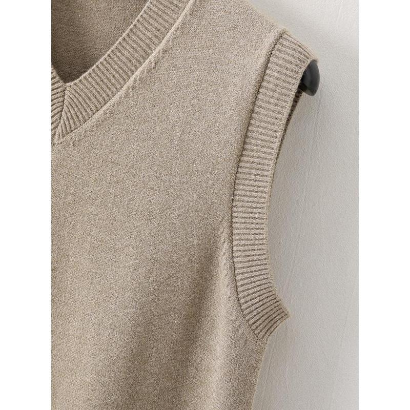 Laisvai kirpimo dryžuota kordurojo liemenė su lino sudėtimi, pavasaris 2025