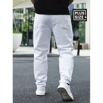 Мъжки дънки с прави крачоли, средноеластичен деним, флисово подплатени, шнур за пристягане, дълги панталони