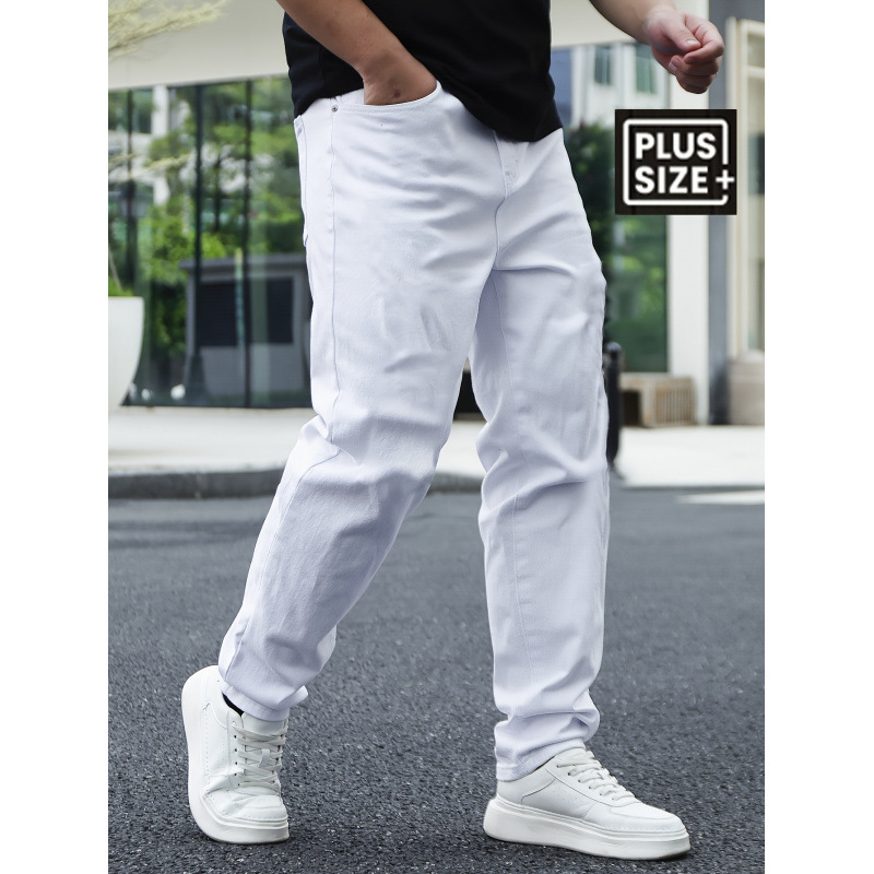 Vyriški džinsai tiesaus kirpimo, vidutinio elastingumo denim audinys, fleece pamušalas, raištis juosmeniui, ilgos kelnės