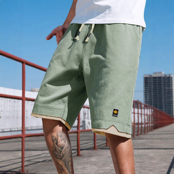 Vyrų trumpi sportiniai šortai iš poliesterio, 100% poliesteris, greitai džiūna, mikroelastiniai, tiesus kirpimas, gatvės stilius