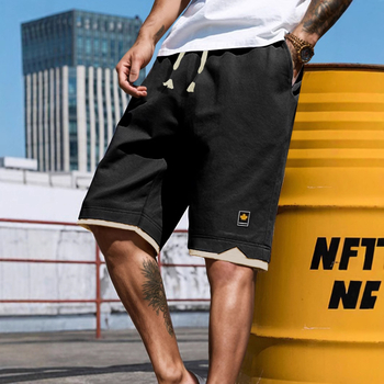 Ανδρικά κοντά σορτς από πολυεστέρα, 100% πολυεστέρας, γρήγορο στέγνωμα, μικροελαστικότητα, ευθύς κόψιμο, στυλ δρόμου