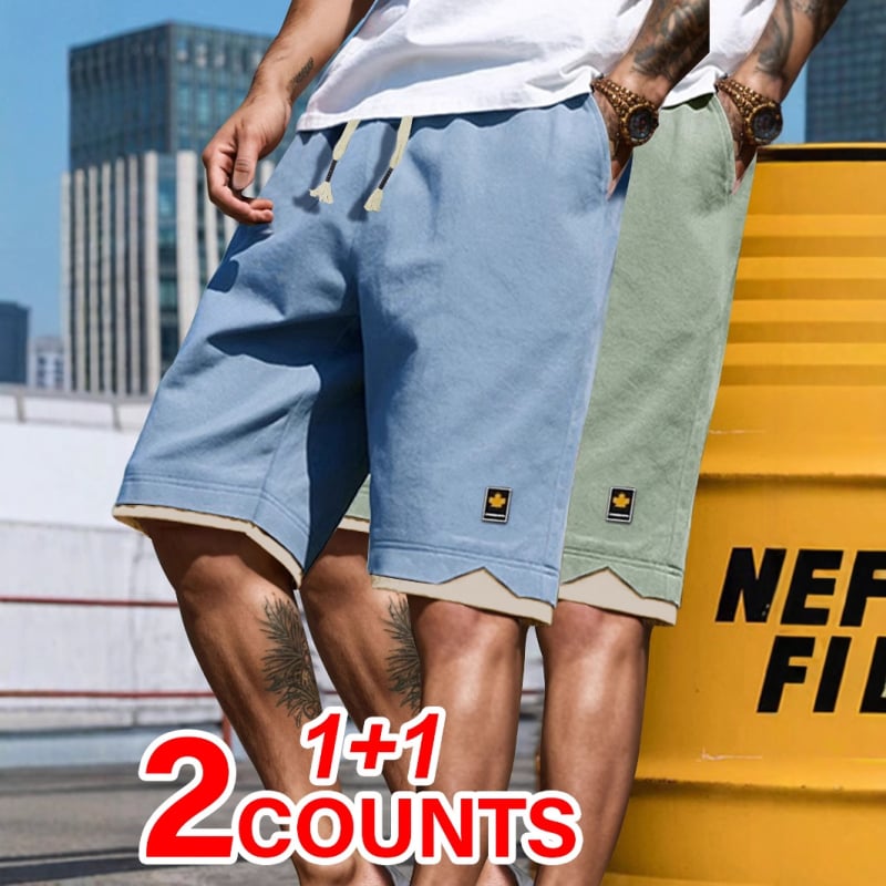 Vyrų trumpi sportiniai šortai iš poliesterio, 100% poliesteris, greitai džiūna, mikroelastiniai, tiesus kirpimas, gatvės stilius