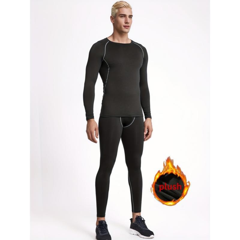 Σετ θερμικού αθλητικού ενδύματος για άνδρες, ακρυλικό (Mitsubishi Melabie), εξτρα παχύ 501–600 g/m², περιεκτικότητα βασικού υφάσματος <30%, Κωδικός προϊόντος zk1730051322124996878
