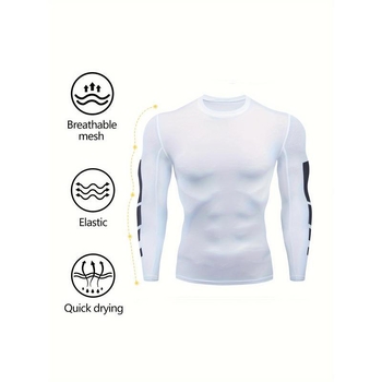 Πουκάμισο Θερμικής Συμπίεσης με Μακρύ Μανίκι, Mitsubishi Meiyabi Bi Ακρυλικό, Υπερβολικά Πυκνό ύφασμα 501-600 g/m2