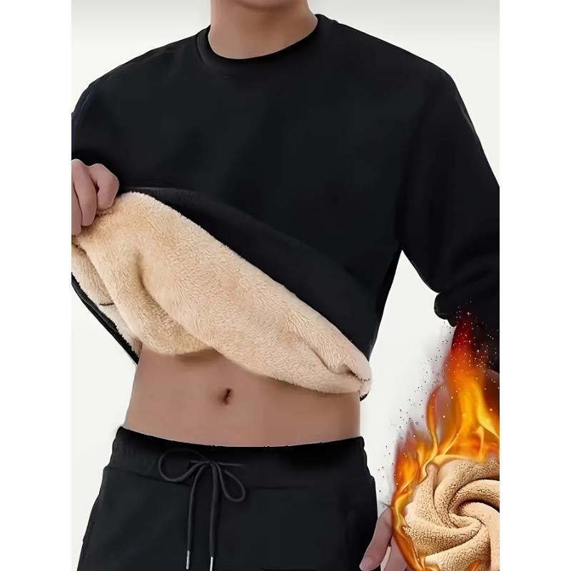 Îmbrăcăminte tricotată – Pulover bărbătesc cu croială lejeră, guler rotund, tricot gros din Modal, cu emblemă (Primăvara 2025)