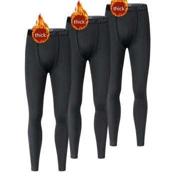 3 τεμάχιο σετ ανδρικού ζεστού εσωρούχου συμπίεσης, ύφασμα ultra‑παχύ (501–600 g/m²), ακρυλικό <30%