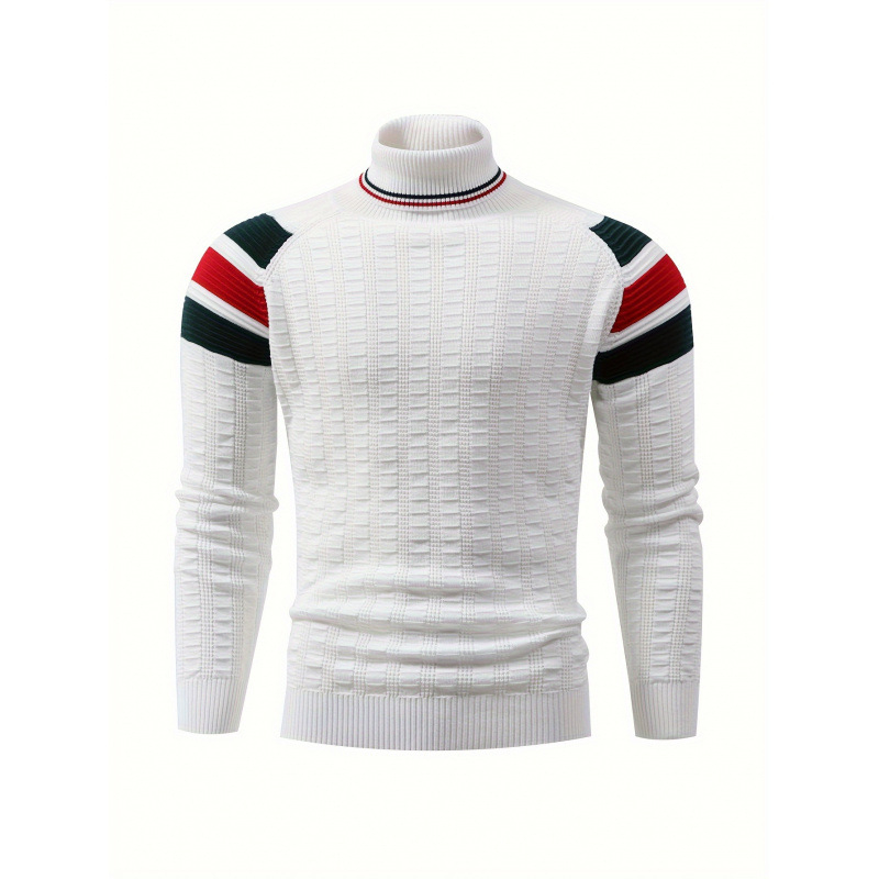 Pulover din tricot cu guler înalt, mâneci batwing, textură rib, țesătură cu elasticitate înaltă