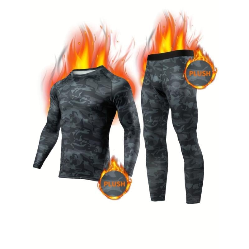 Θερμικό σετ με καμουφλάζ, ακρυλικό ύφασμα, υπερπαχύ ύφασμα 501–600 g/m2, ζεστή λειτουργία, κύριο περιεχόμενο υφάσματος <30%