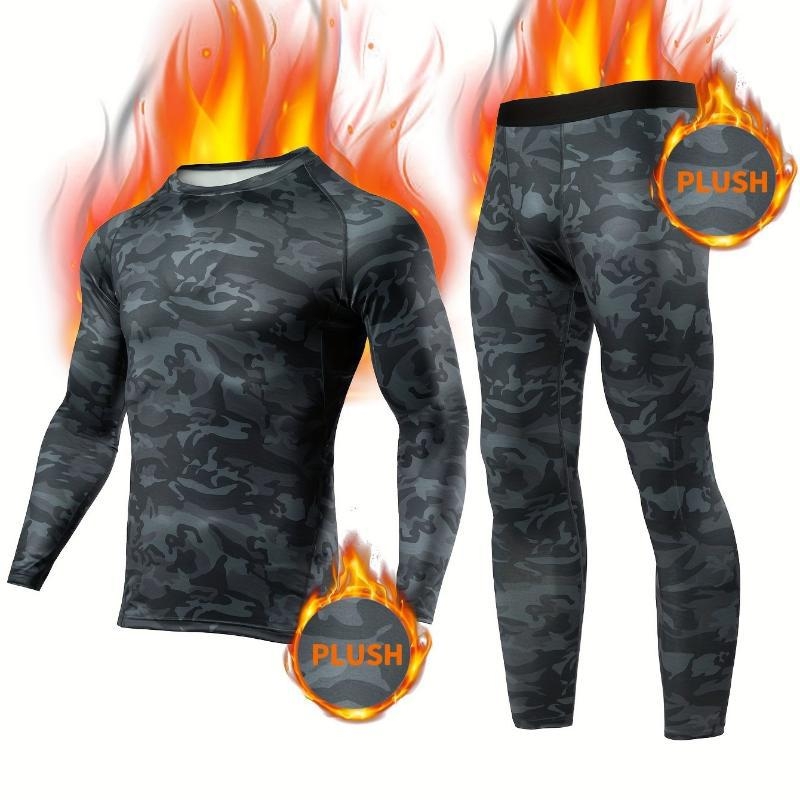 Θερμικό σετ με καμουφλάζ, ακρυλικό ύφασμα, υπερπαχύ ύφασμα 501–600 g/m2, ζεστή λειτουργία, κύριο περιεχόμενο υφάσματος <30%