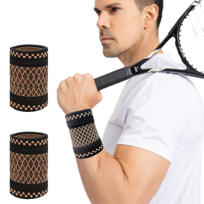 Riešo juosta su vario jonais - prakaitą sugeriantis, kvėpuojanti, aukštas elastingumas, tinkama badmintonui