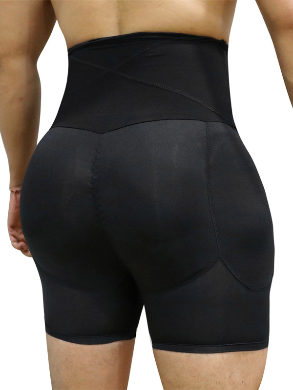 Мъжки боксерки с средна талия, стягане на корема и повдигане на седалището | Полиестер 90–95% | Солиден цвят | Дишащи