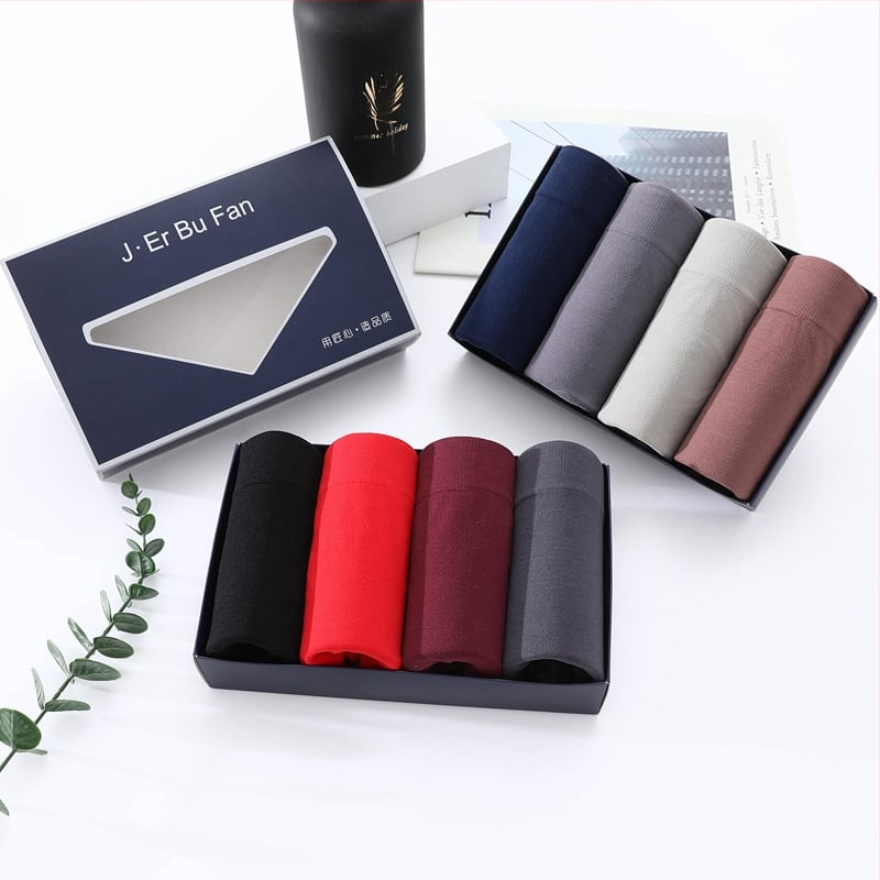 Boxeri bărbați talie medie, respirabili, amestec din bumbac jacquard; căptușeală la zona inghinală: bumbac 95%