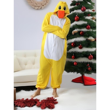 Ανδρικό ζωϊκό onesie πιτζάμα με κουκούλα, φλις ήμισυ, βασικό ύφασμα: βαμβάκι, περιεκτικότητα βασικού υφάσματος κάτω από 30%, κυκλοφορεί την Άνοιξη 2025