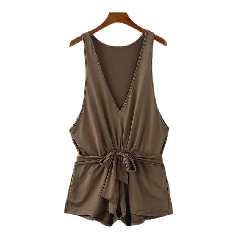 Vīriešu bez piedurknēm kombinezons peldkostīms ar V-veida kaklu un siksnām, poliesters, galvenais audums 90-95%