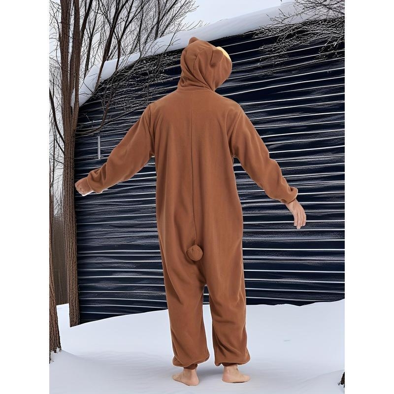 Vīriešu pidžamu kombinezonu ar pusi flīsi, kokvilnas maisījums, ballītes stils, pavasaris