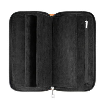 PU golfa cimds ar rāvējslēdzēja uzglabāšanas somu — Gravēts spārnu raksts, Unisex, 60+ gadi