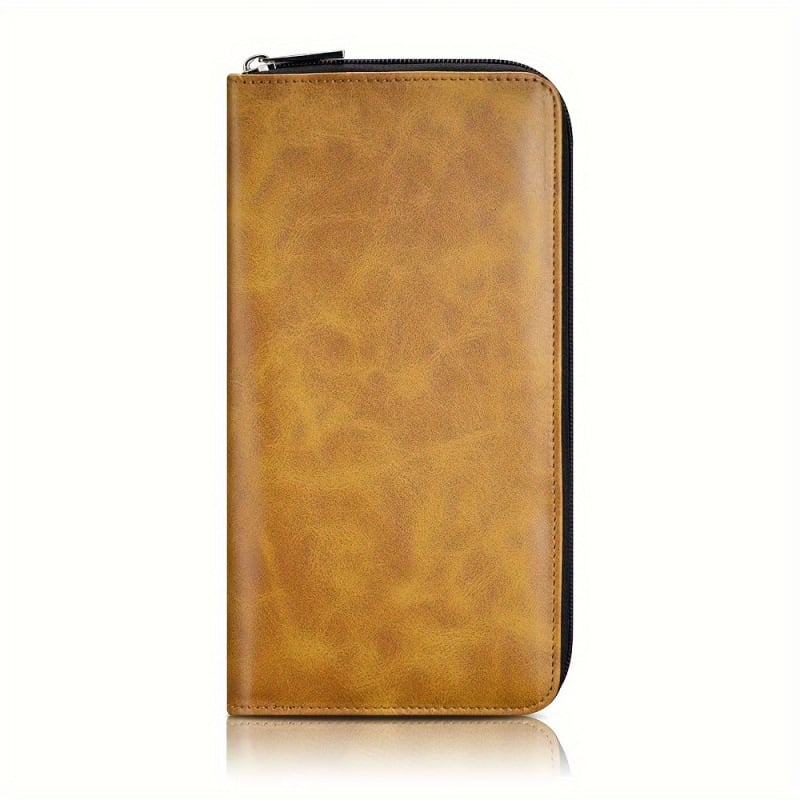 PU golfa cimds ar rāvējslēdzēja uzglabāšanas somu — Gravēts spārnu raksts, Unisex, 60+ gadi