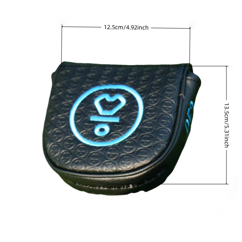 Protecție din piele pentru crosa de golf și căruciorul de golf – set semicerc de protecție cu capac magnetic, A20