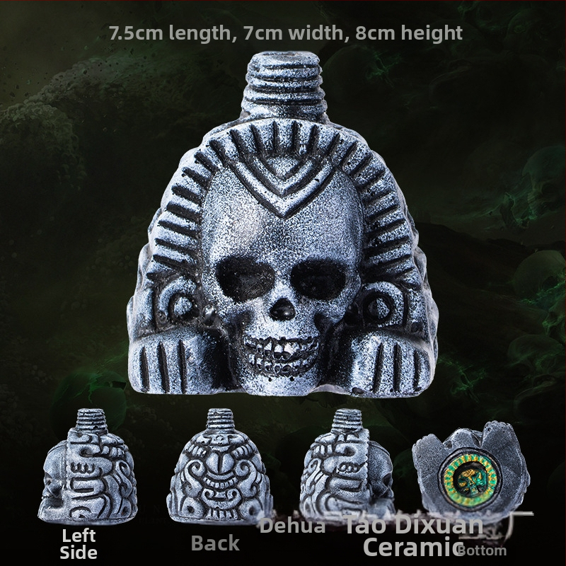 Aztec Death Whistle - φιγούρα πορσελίνης, Dehua Tao Dixuan, μοντέρνα τέχνη