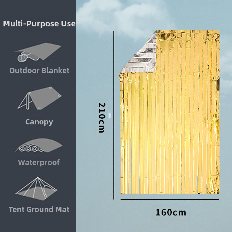 Εργαλεία επιβίωσης: κουβέρτα επιβίωσης με PET φιλμ και επίστρωση, κωδικός προϊόντος Kudi-05, Yiwu, Κίνα