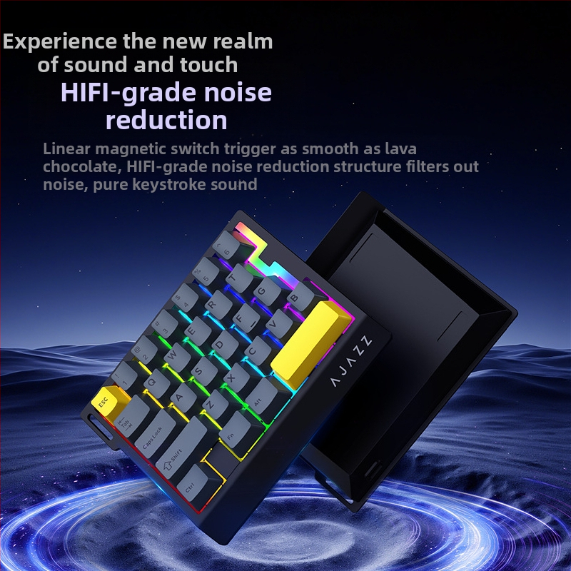 Ajazz AK029 Едноръчна Механична Клавиатура, Blue Switch, RGB Подсветка, 29 Клавиши, Hot-Swappable