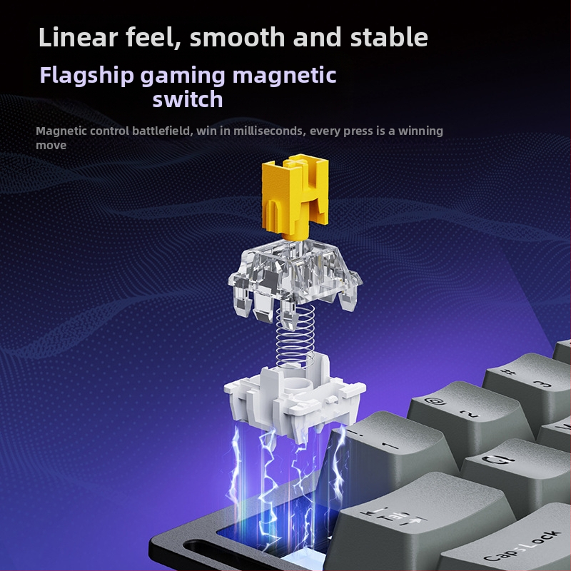 Ajazz AK029 Едноръчна Механична Клавиатура, Blue Switch, RGB Подсветка, 29 Клавиши, Hot-Swappable