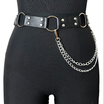 Αλυσίδα μέσης - Δερμάτινο συνθετικό; Κούμπωμα PU/Δερμάτινο; Κλείσιμο με Πιν; Πλάτος >4 εκ.; Αρχικός Σχεδιασμός