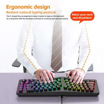 Πληκτρολόγιο παιχνιδιών - ≤87 πλήκτρα, μηχανικοί διακόπτες, RGB φωτισμός, τριών τρόπων σύνδεσης (BT/USB-C/2.4G), αδιάβροχο