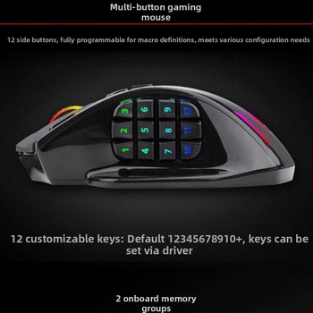 X33 optička gaming miša, dvostruki način (žični i bežični), USB, 16000 DPI, 9 tipki