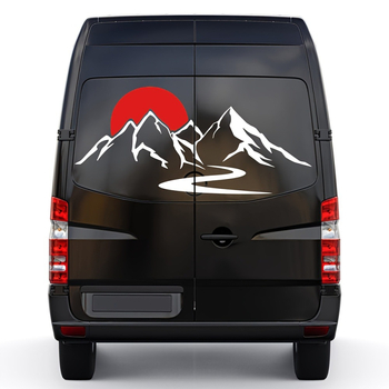 Autóablakhoz készült vinil matrica Cartoon és Geometriai mintával; Anyag: alumíniumfólia; Szerelés: snap-in; Toyota-kompatibilis