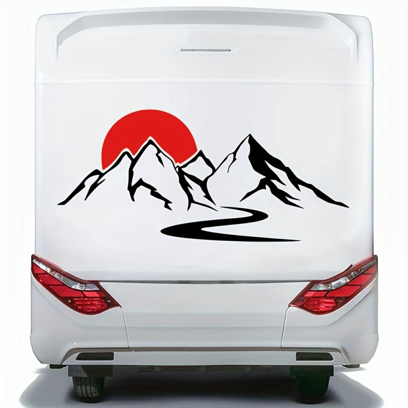 Autóablakhoz készült vinil matrica Cartoon és Geometriai mintával; Anyag: alumíniumfólia; Szerelés: snap-in; Toyota-kompatibilis