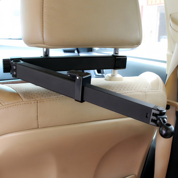 Roman dragon L013+M012 Държач за таблет за заден подглавник на автомобил, сгъваем, разтегателна алуминиева тръба, общо предназначение