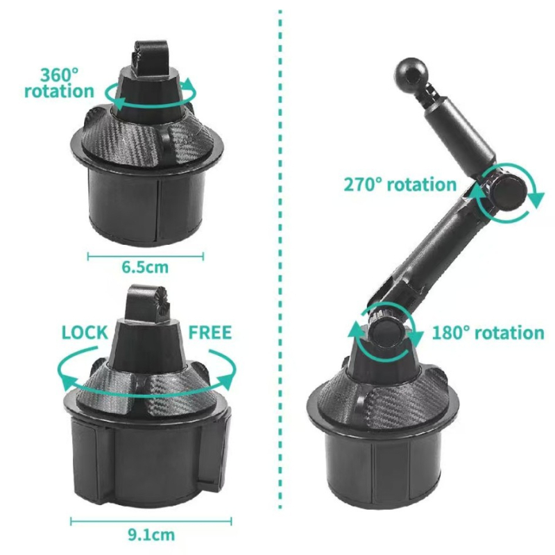 Suport auto universal pentru cupă, navigație, telefon și tabletă – ABS (Brand: Universal; Model: 987A; Stil: Universal)